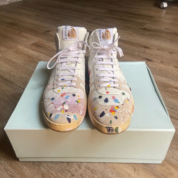 Men’s high top Lanvin Sneakers and Lanvin Hat. - Picture 2 of 11